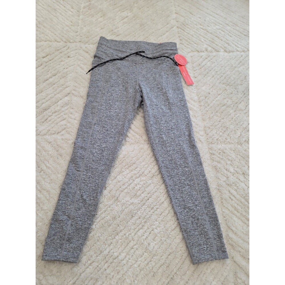 Adrienne Vittadini Sport Leggings, Sz Medium, NWT, Gray/blk B3